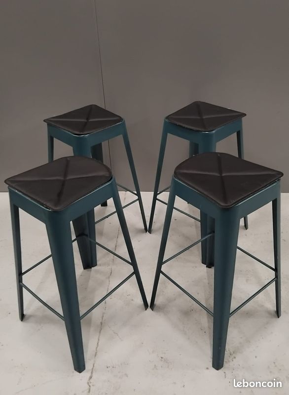 Lot de 4 tabourets empilables (image 2)