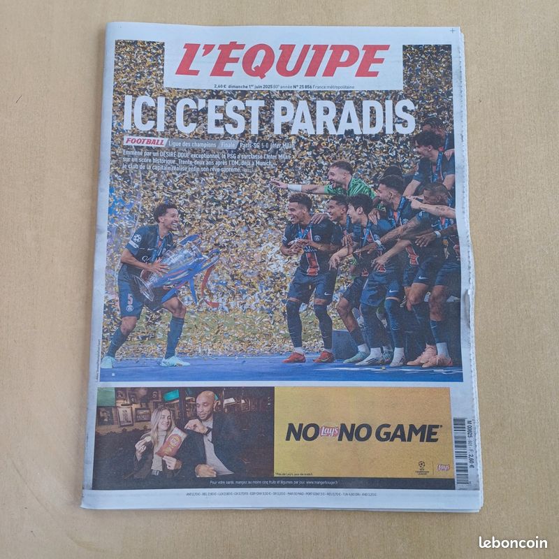 Journal Le Parisien Du 25 Octobre 2000 - Unicorne : PSG Vs Rosenborg 7-1 - Collection