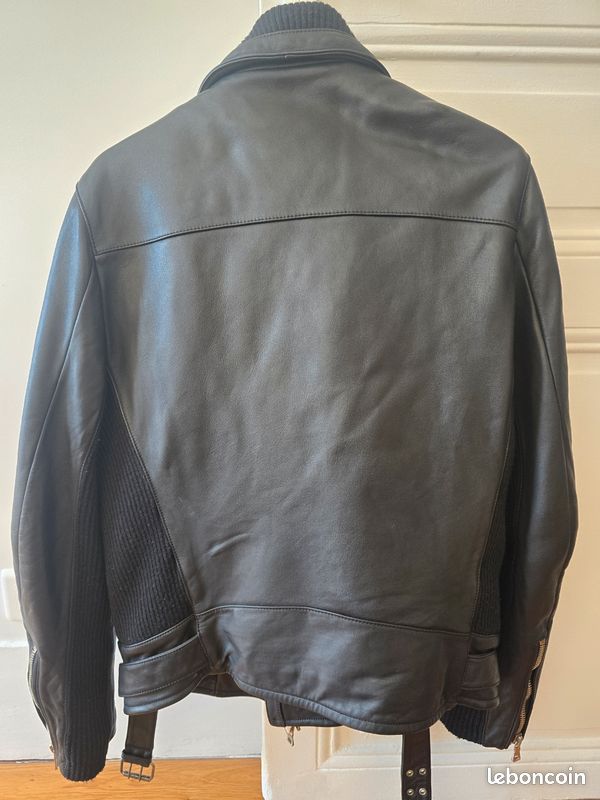 Veste en cuir Balmain (image 2)