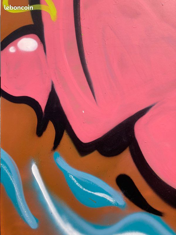 Tableau graffiti « mer scintillante » (image 3)