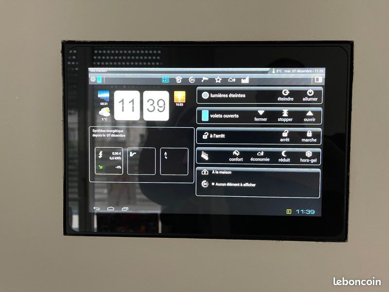 Tablette murale Hager wdi100 (android) + serveur domotique Hager domovea (image 1)
