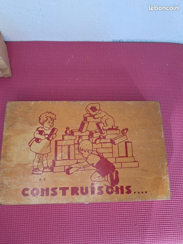 Jeu De Construction Vintage Des Années 1950 - Complet, Pièces D'époque, Occasion