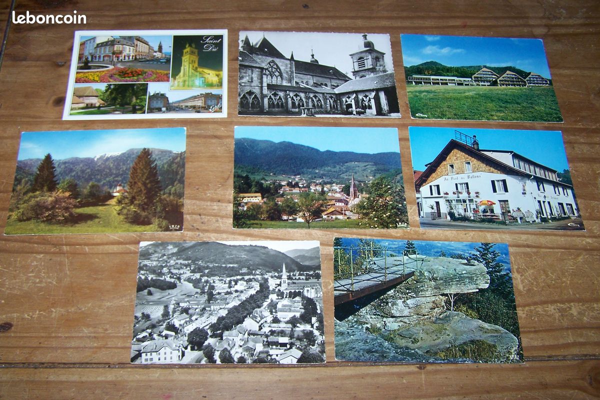 53 cartes postales modernes de diverses villes du département des Vosges en lot ou à l'unité (image 5)