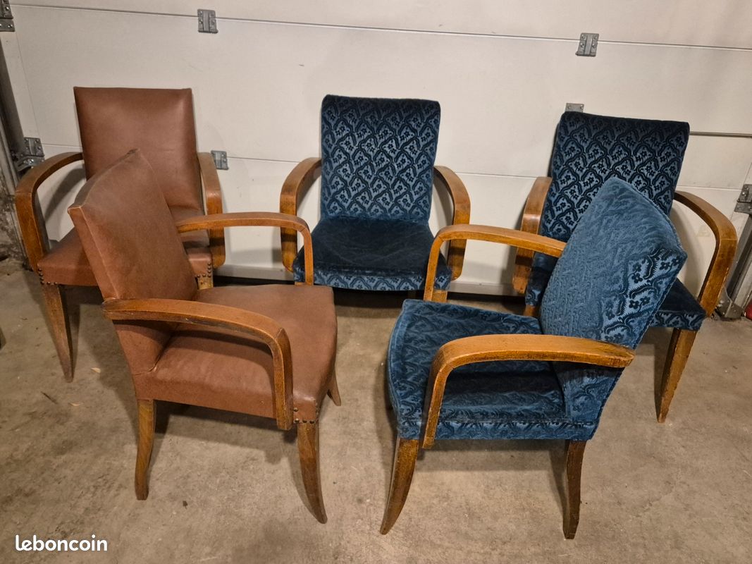 5 fauteuils de bridge identiques (image 2)