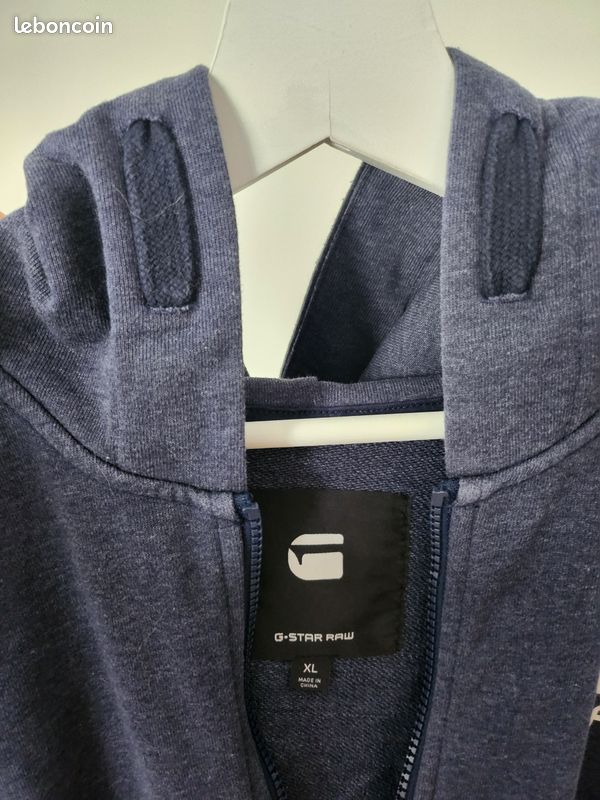 Sweat zippé G Star homme (image 2)