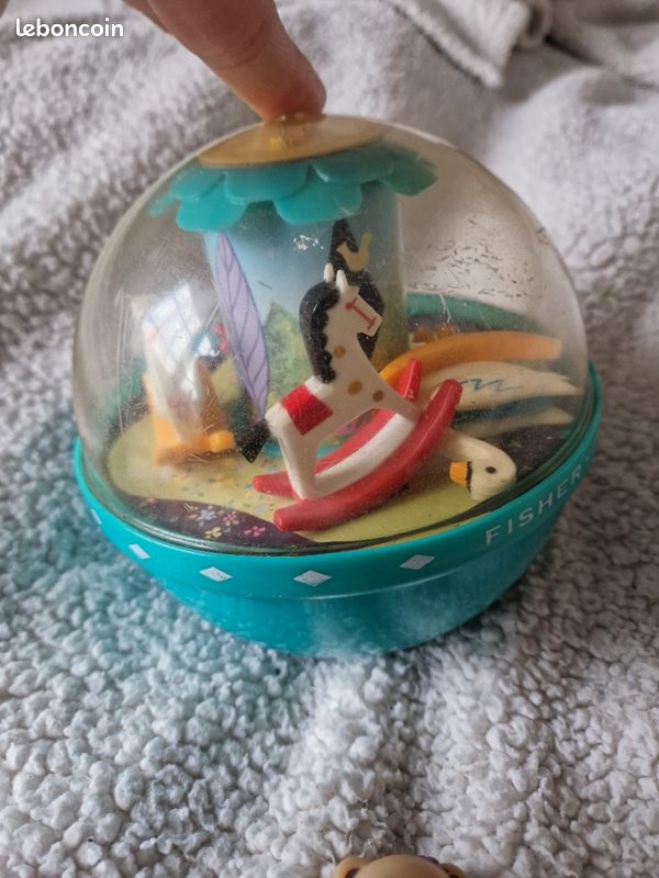 Jouet vintage fisher price carroussel culbuto poly roly ideal collectionneur (image 4)