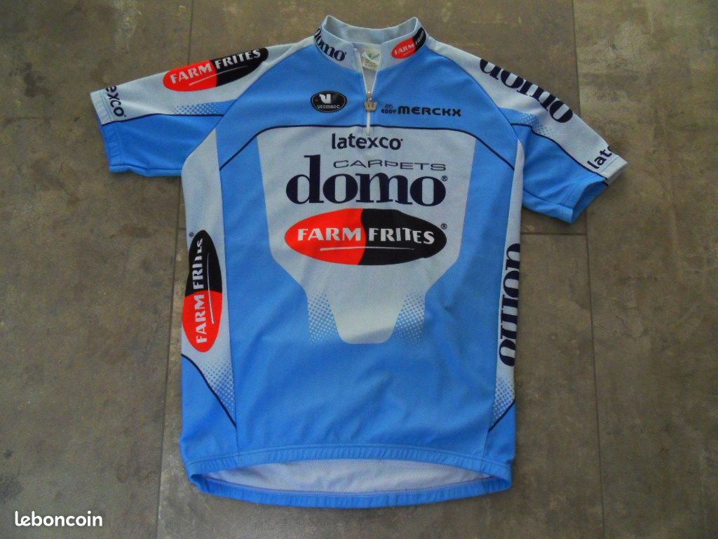 Maillot Cycliste Vintage Lotto Vermarc, Taille M - Livraison Offerte