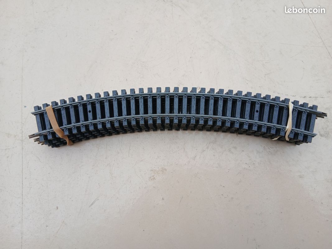 Lot De 14 Rails De Train Lima - Droit Et Courbe, Acier, époque 4, Années 70, Occasion