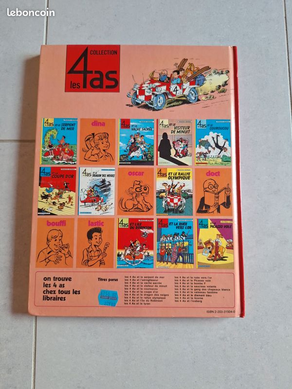 Lot de 3 BD les 4 as (image 5)