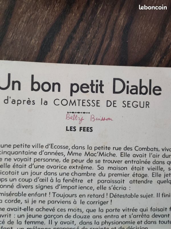 Un bon petit diable, Comtesse De Segur