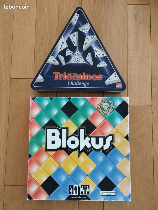Lot de 2 jeux de placement - Blokus XXL + Triomino challenge (image 1)