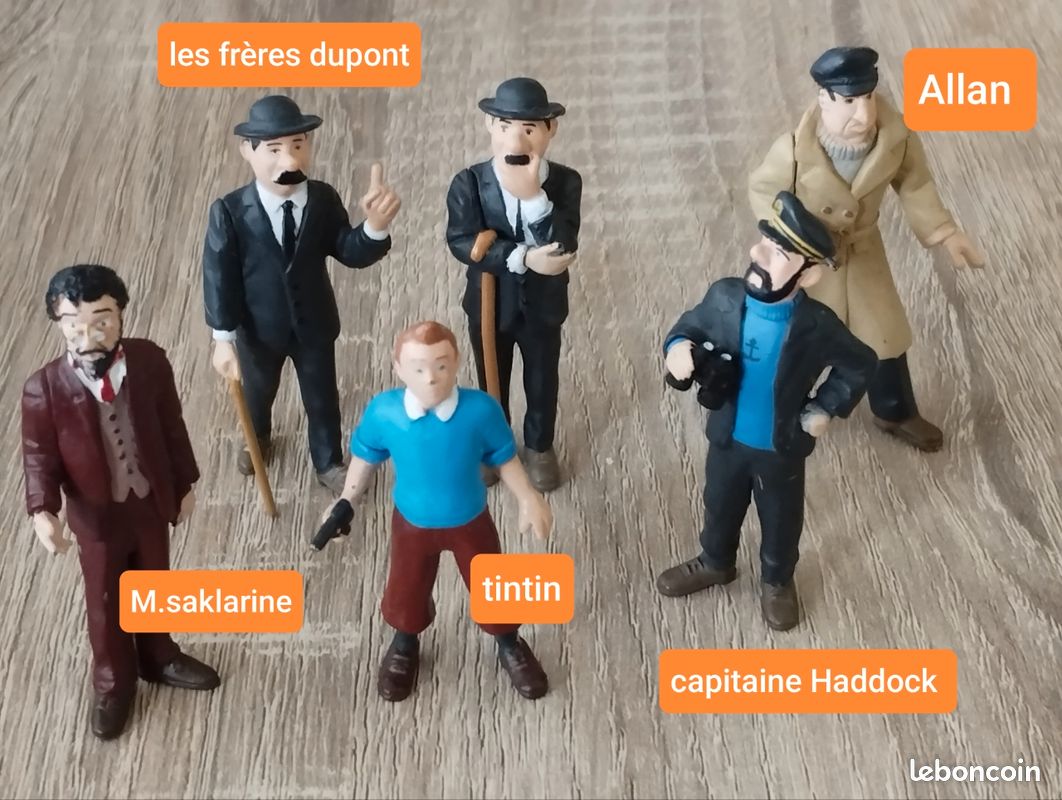 FIGURINE PVC BELVISON Esso Belge Tintin Kuifje Herge Monochrome Dupond FIGURINE PVC BELVISON Esso Belge Tintin Kuifje Herge Monochrome Dupond