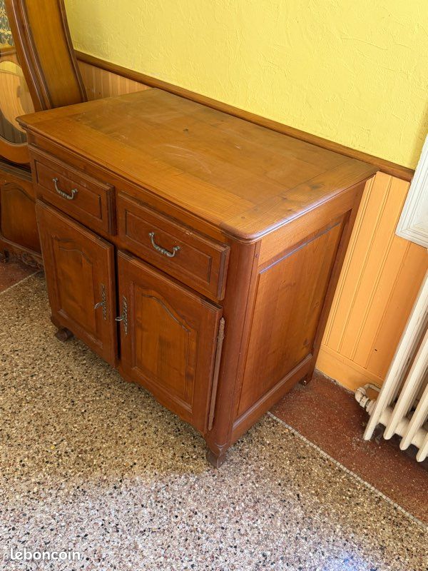 Buffet bas en merisier, 2 portes et 2 tiroirs (image 3)