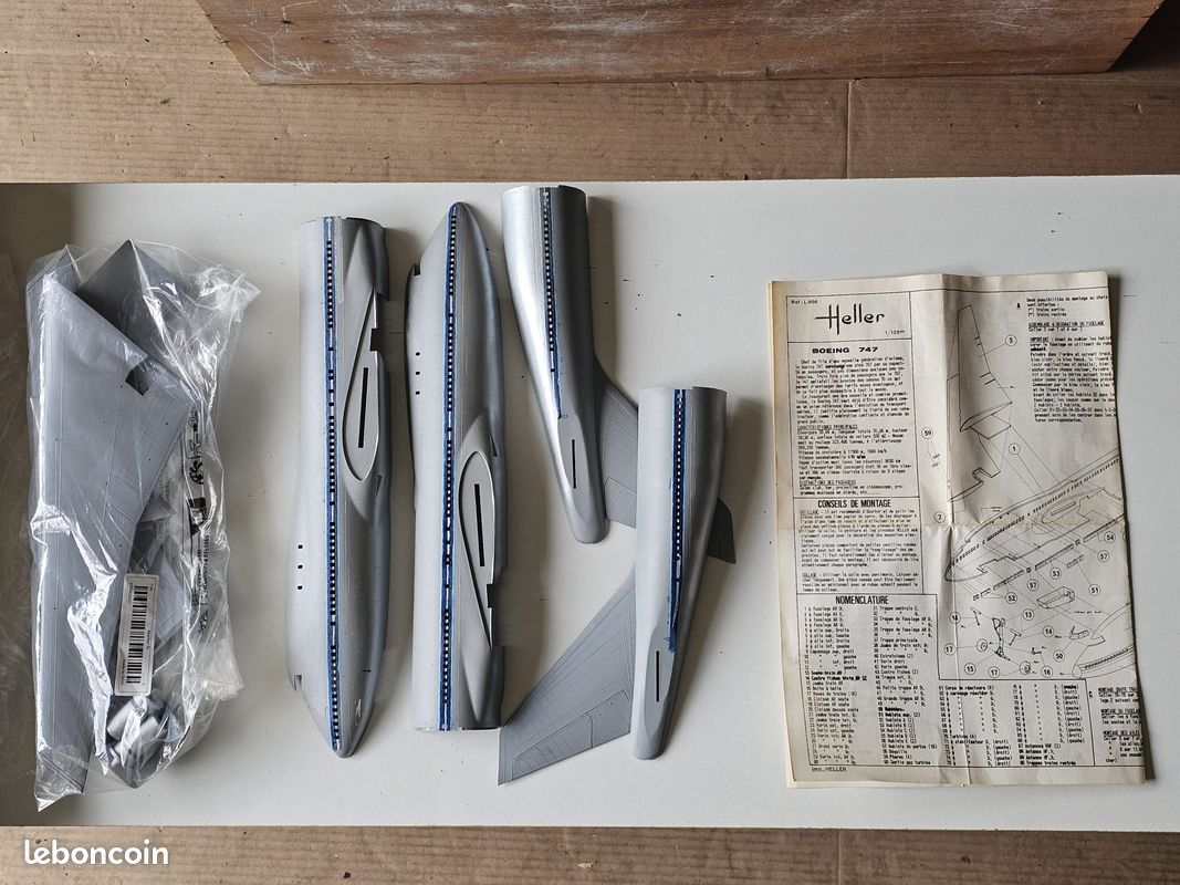 Heller Boeing 747 – Maquette Avion 1/125ème – 139 Pièces – Modèle Mythique Des Années 70