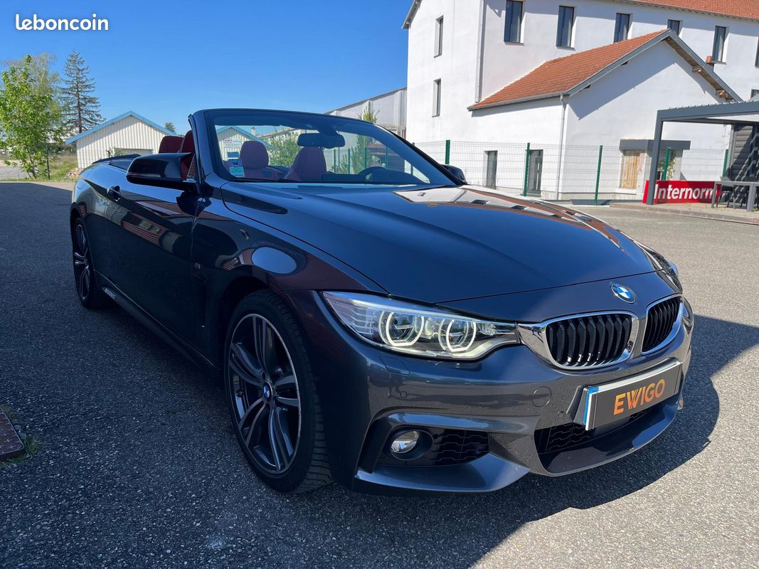 BMW SERIE 4 CABRIOLET 3.0 435 D 315 M-SPORT XDRIVE BVA + affichage tete haute + sieges elec a memoire (image 7)