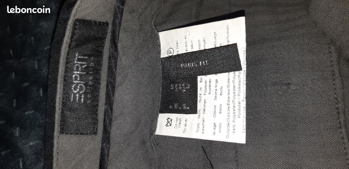 Pantalon de costume noir (image 2)