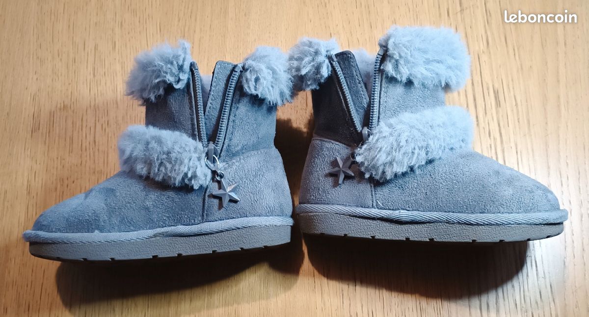 Bottes Fille Fourrées Déperlantes VERTBAUDET - Imperméables Zip - Pour Pluie Et Neige - Coloris Assortis