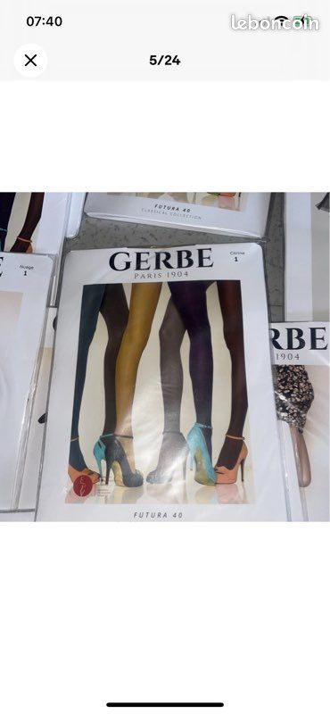 Gerbe 37 paires de collants et bas taille 1 (image 4)