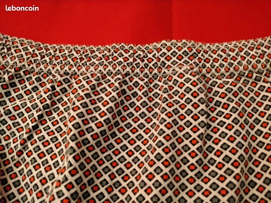 Parfait état - Eminence - Slip rouge, blanc et vert - Taille L - 100 % coton - (image 8)