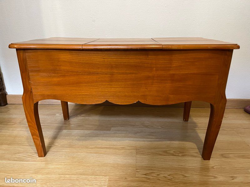 Coiffeuse / maquilleuse vintage en bois (image 11)