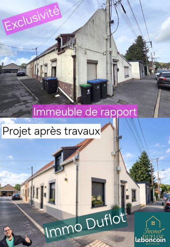Immeuble 124 m² · à Raismes · 124 m² · 127 000 €