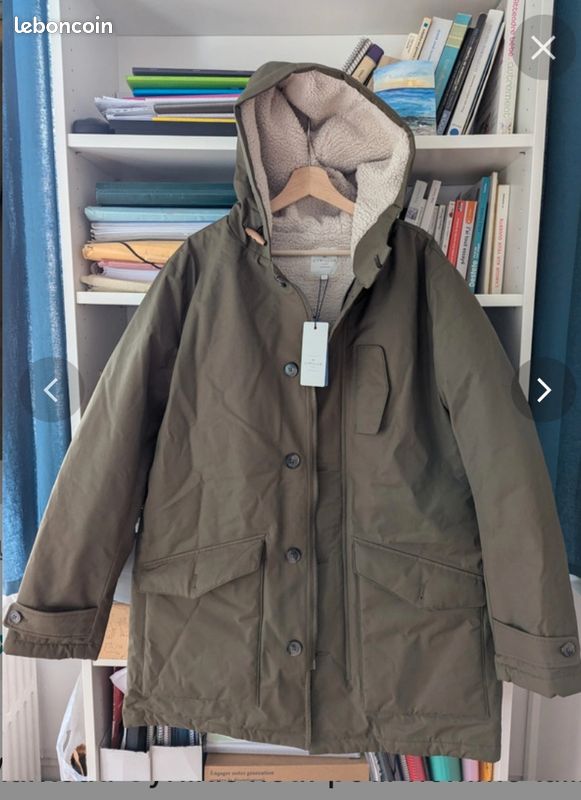 HOT Parka Kaki Parka Homme Gris Manteau Parka Kaki Parka
