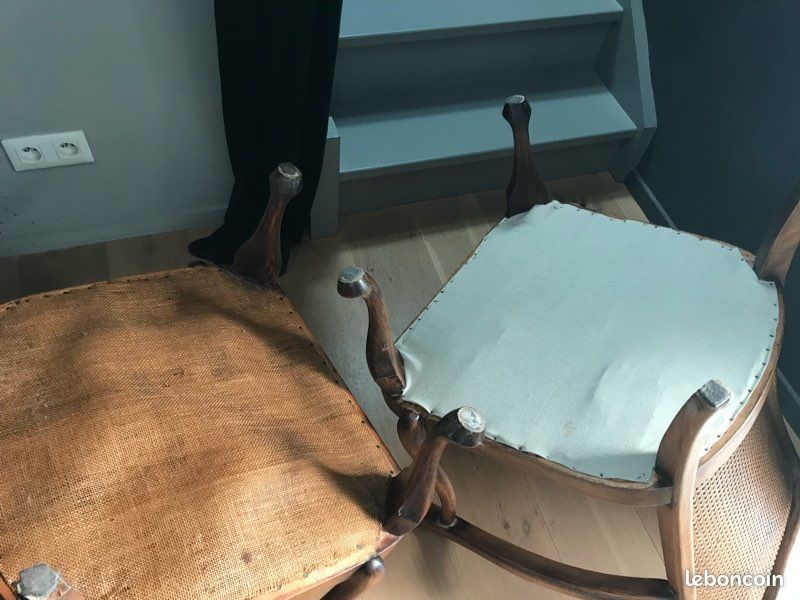 Fauteuils bois et cannage (image 2)