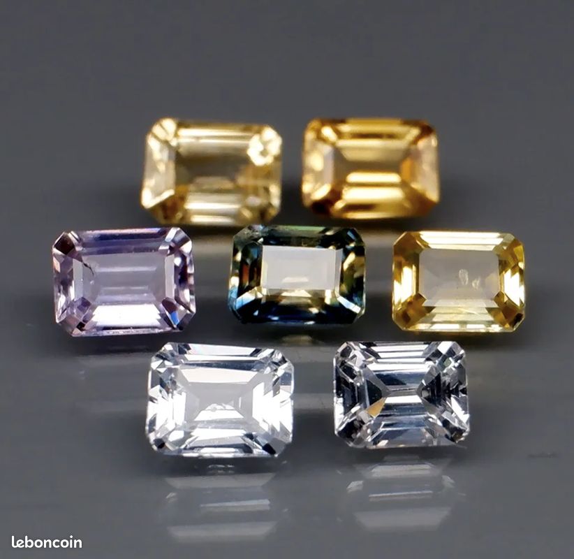 Lot de 7 Saphirs de Ceylan 2.20 carats (image 1)