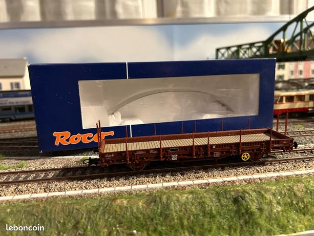 Wagon Plat Roco HO ép. III – SNCF, édition Limitée Regain Galore