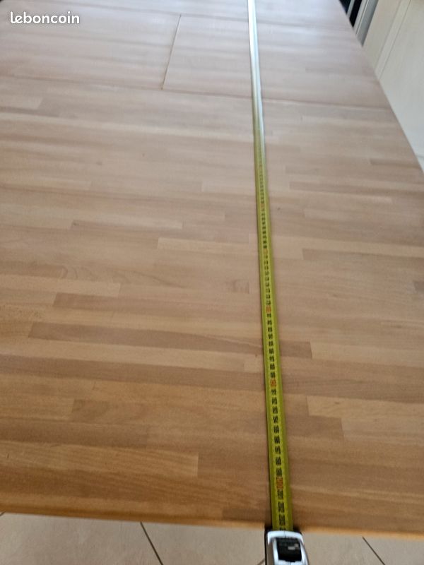 Table en pin massif avec alonge 203 cm x 100 cm (image 10)