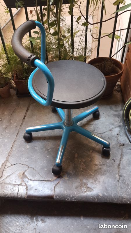 Chaise fauteuil pro à roulettes à dossier bas (image 2)