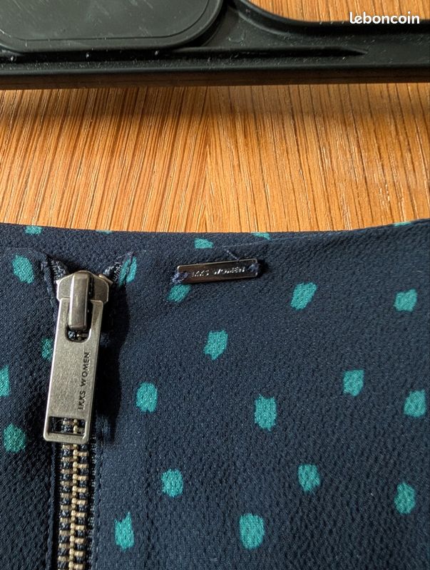 Jupe IKKS Bleue Taille 38 - En Polyester Et Lycra - Très Bon état Occasion