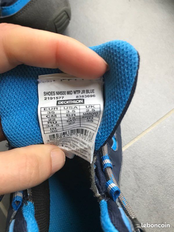 Chaussures randonnées décathlon P35 (image 4)