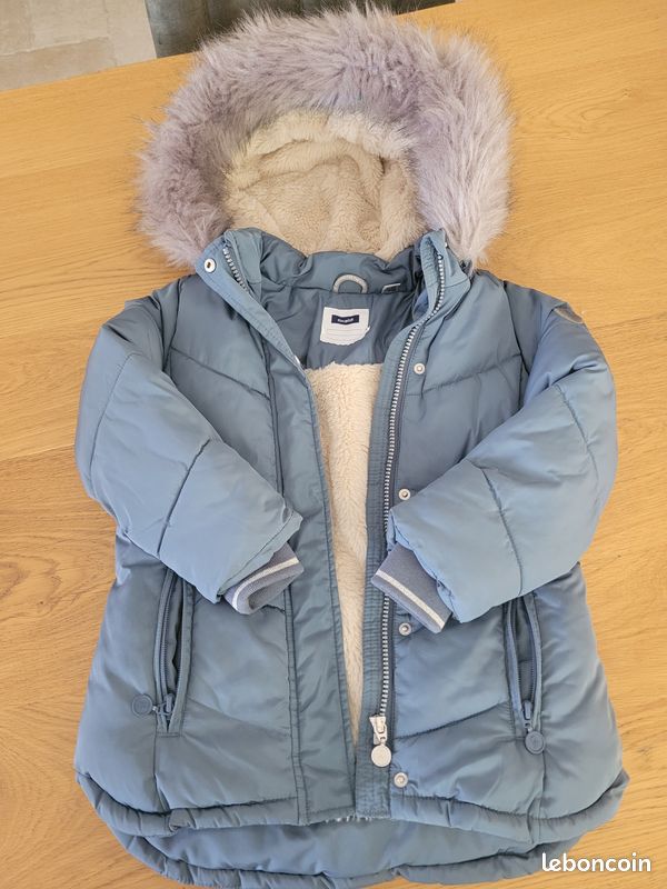 Fille Okaidi Manteau Hiver Fille Ans Manteau à Capuche D'hiver