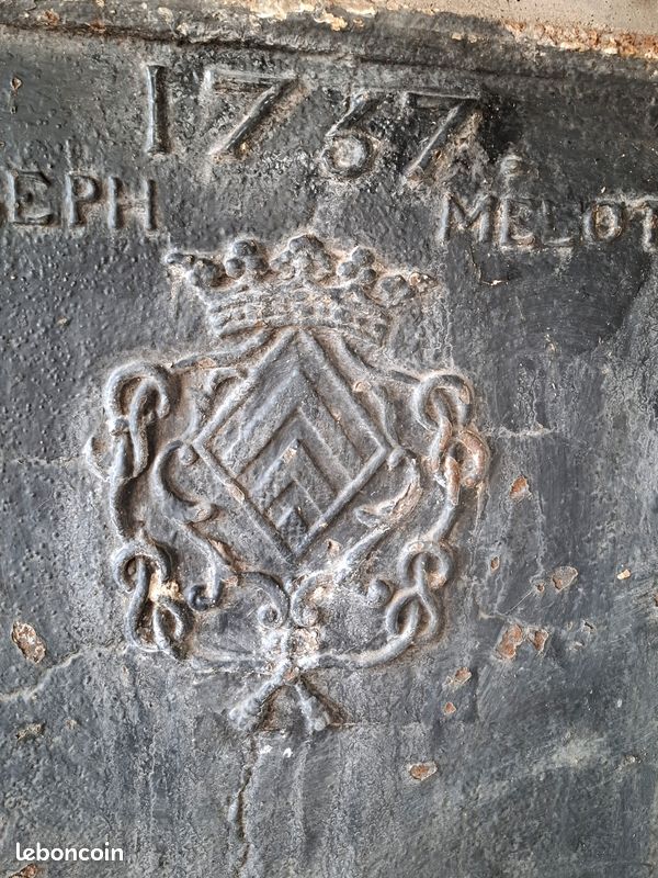 Plaque de cheminée ancienne en fonte 1767 (image 5)