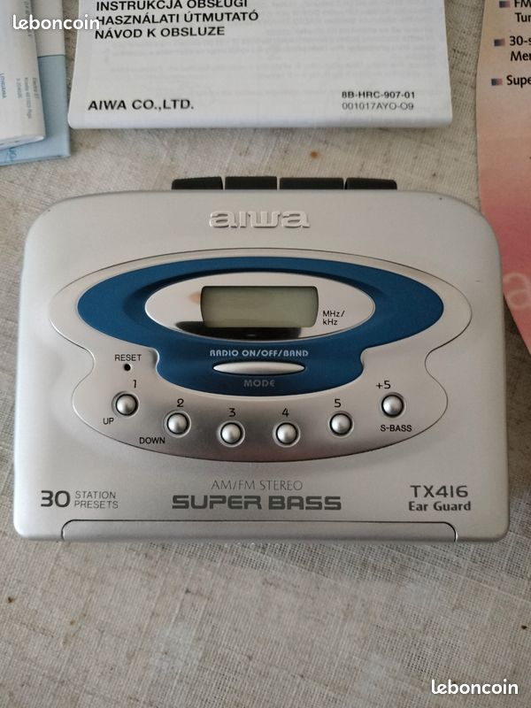 Walkman Baladeur cassette AIWA TX416 (image 2)