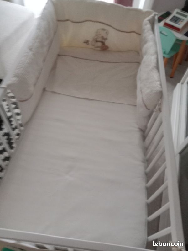 Lit à barreaux avec matelas Ikea 60×120cm (image 5)