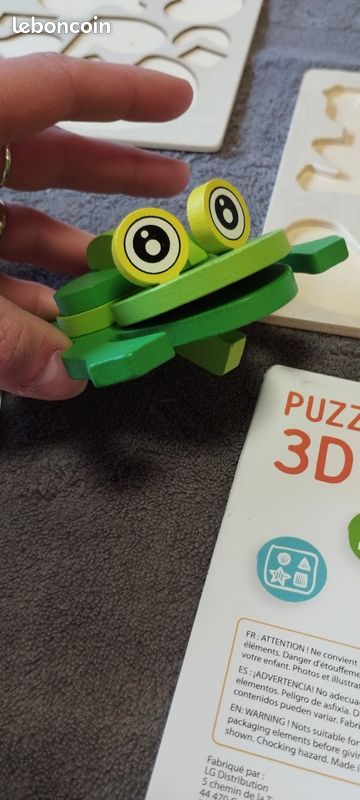 Lot de 2 puzzles 3D en bois (image 7)