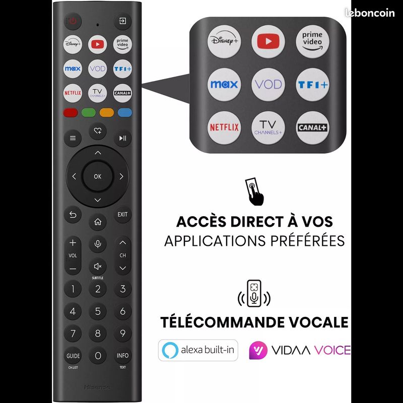 Hisense 65E7Q Télévision écran plat 65 pouces 164cm 3840x2160 - TV connecté (image 4)