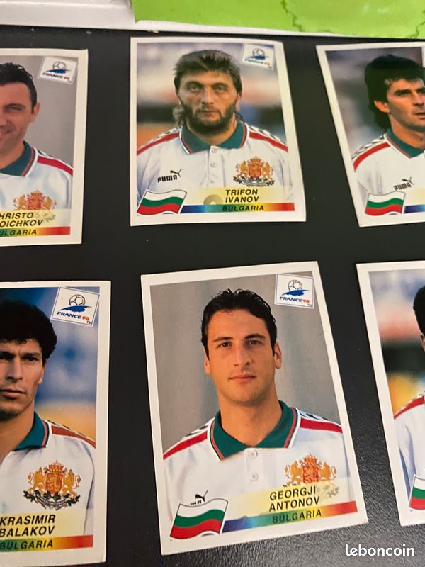 N°297 PENEV BULGARIE BULGARIA PANINI FOOTBALL FRANCE 98 1998 COUPE