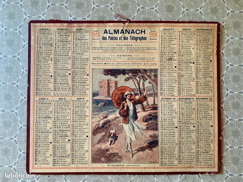 Calendrier Almanach des Postes et des Télégraphes 1935 (D'occasion) à Savigny pour CHF 4 – avec livraison | Acheter sur