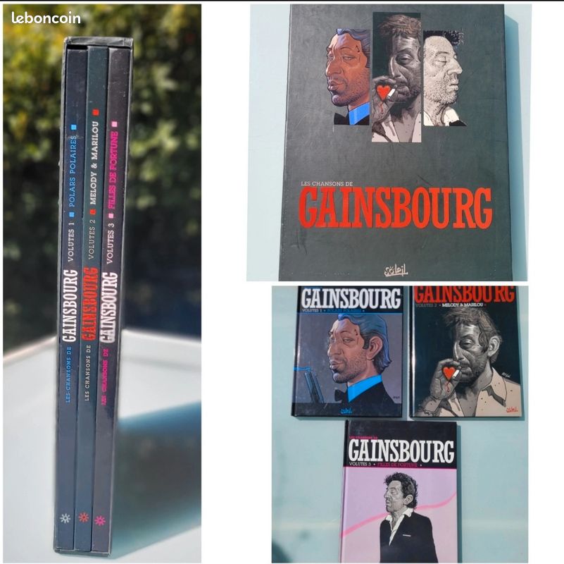 Coffret editions Soleil : Les chansons de Gainsbourg, en 3 volutes 