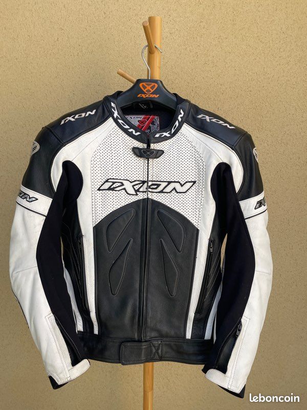 Blouson moto cuir IXON FAMOUS Équipement moto