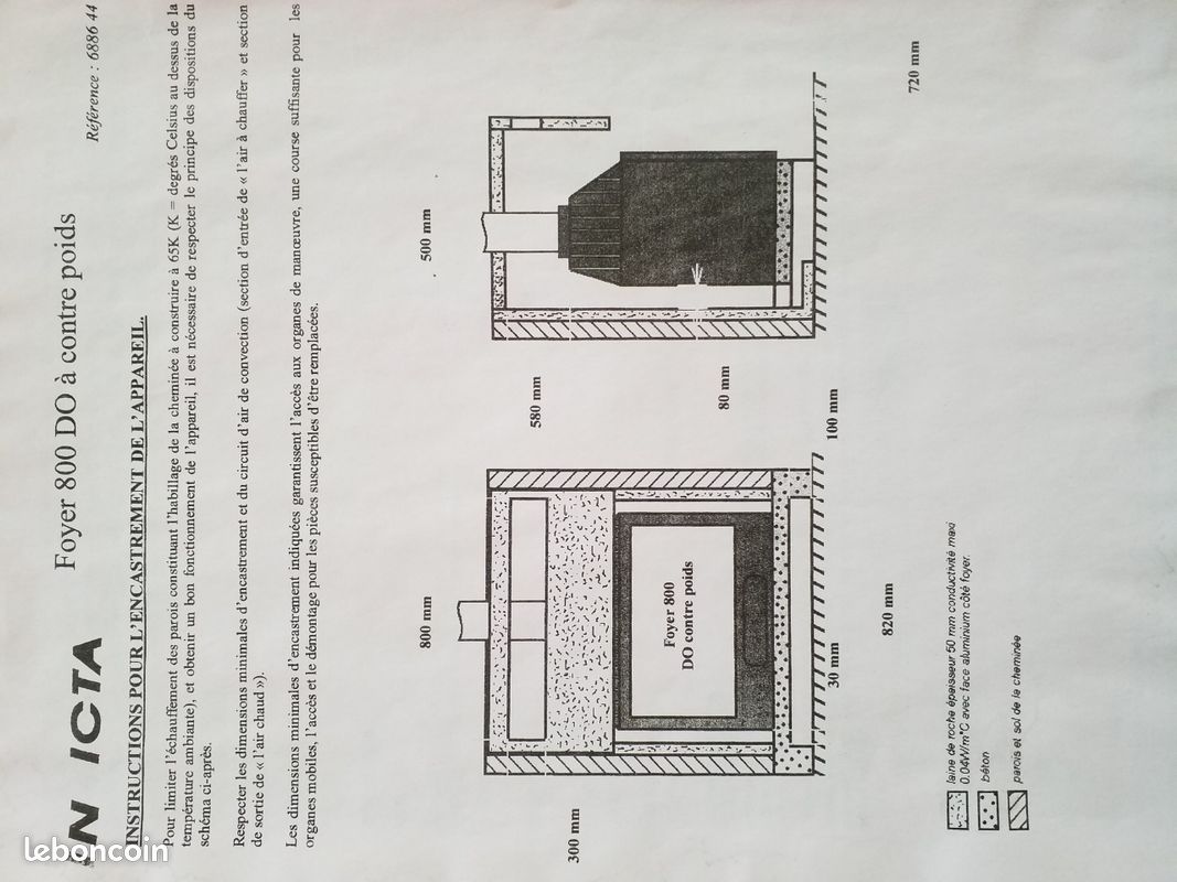 Insert fonte 800 porte relevable, 14 Kw INVICTA (image 5)