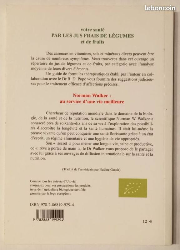 Votre santé par les jus frais de légumes et de fruits – Norman W. Walker (image 2)