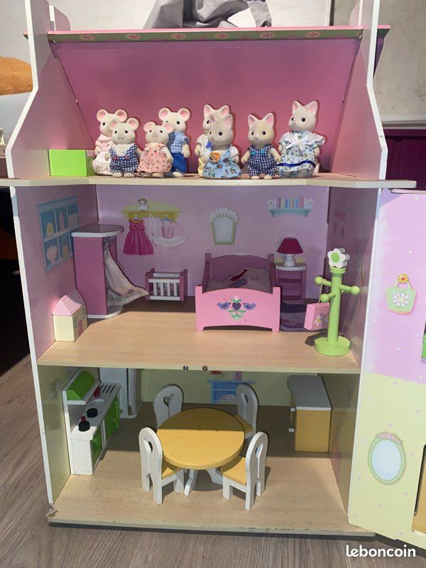 Sylvanian family et maison bois toy van (image 4)