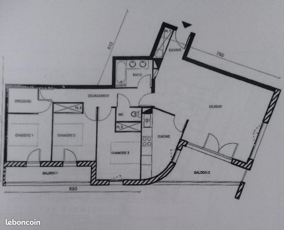 Appartement 5 pièces 91 m² - Bordeaux 33000 (image principale 9)