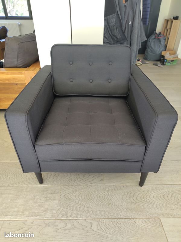 Fauteuil en tissu (image 3)
