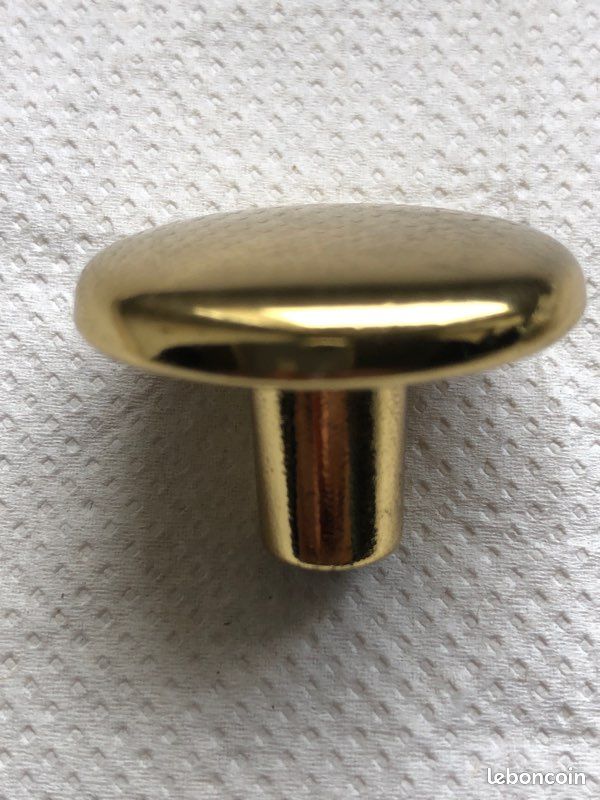 8 boutons de meuble dorés Chrisligne Ø30 mm – design élégant (image 2)