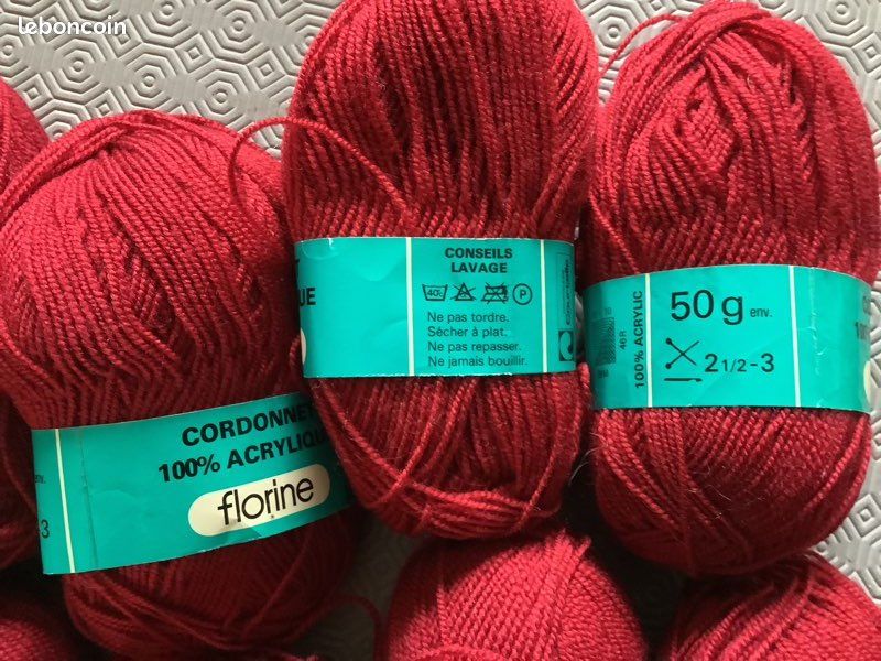 2 Pelotes De Laine Florine 50g - Idéal Layette - Neuf Made In France